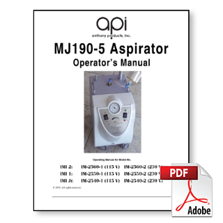MJ190-5 Aspirator Manual