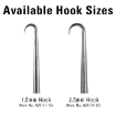 1.5mm and 2.5mm Single Prong Cook Skin Hooks