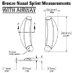 Measurements for Breeze Nasal Airway Splints 