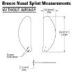 Measurements for Breeze Nasal Splints without Airway