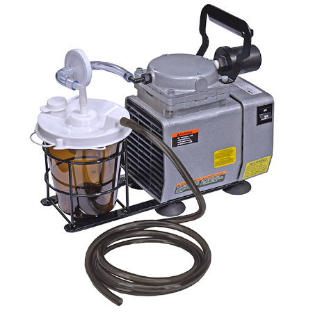 Heavy duty portable aspiration unit is ideal for cerumen management procedures